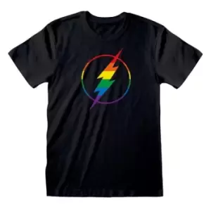 Image of DC Comics T-Shirt Flash Logo - DC Pride Size XL