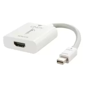 Image of Lindy 41069 video cable adapter Mini DisplayPort HDMI Type A (Standard) White