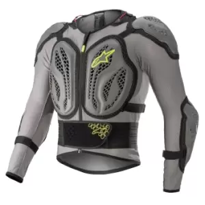 Image of Alpinestars Bionic Action Jacket Dark Gray Ash Gray Yellow Fluo 2XL
