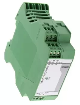 Image of Phoenix Contact MINI-SYS-PS-100-240AC/24DC/1.5 Switch Mode DIN Rail Power Supply 85 264V ac Input, 24V dc