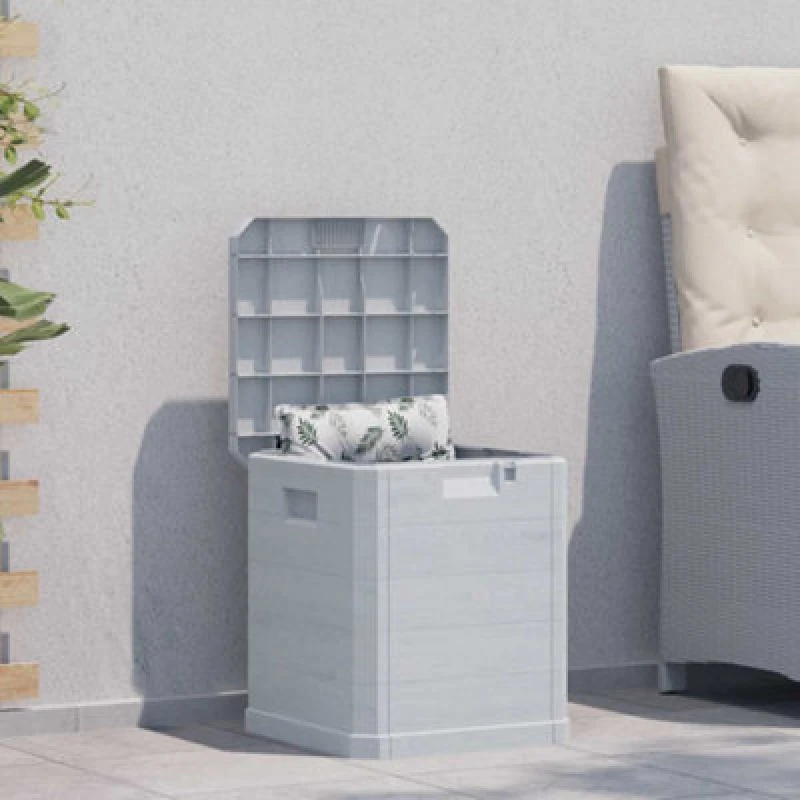 Image of VIDAXL Garden Storage Box 90 l Light Grey Vidaxl 45683fr