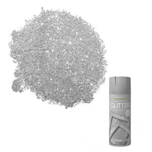 Image of Rust-Oleum Silver glitter effect Multi-surface Decorative spray Paint 400ml