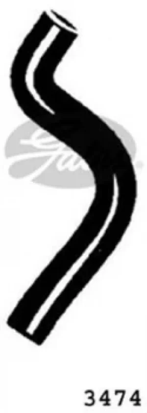 Image of Curved Radiator Hose 290mm X 30 Gates 3474