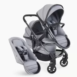 Image of iCandy Peach 7 Pushchair and Carrycot - Double Light Grey Phantom