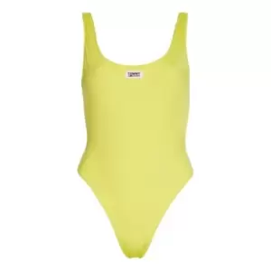 Image of Tommy Bodywear Scoop Back Cheeky One Piece - Yellow