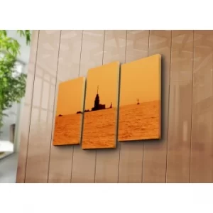 Image of 3PATK-2 Multicolor Decorative Canvas Painting (3 Pieces)