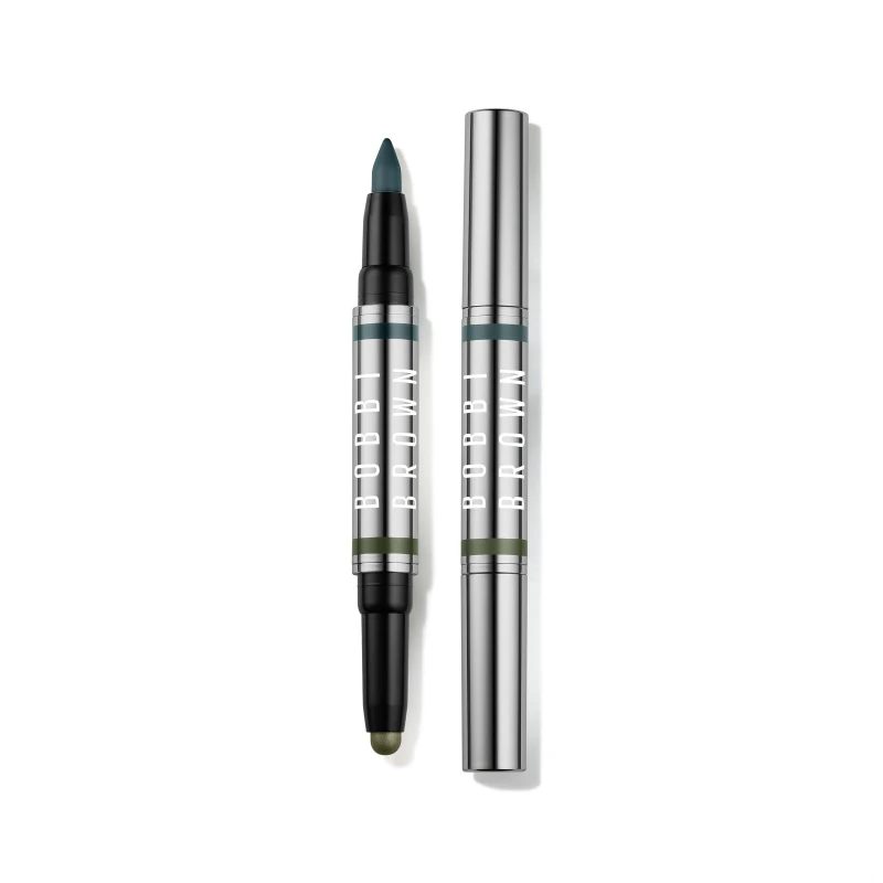 Image of Bobbi Brown Limited-Edition Long-wear Dual Ended Cream Eye Shadow & Kohl Liner Smoked Jade, Size: 0.8g