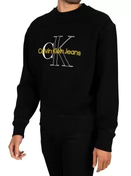 Image of Two Tone Monogram Sweatshirt