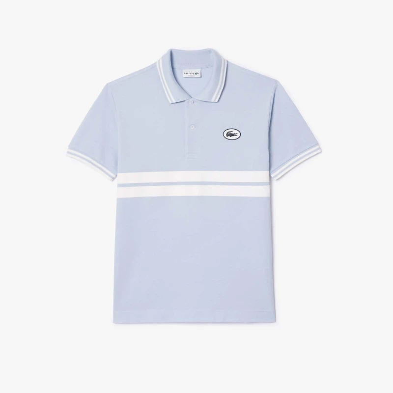 Image of Lacoste Classic-Fit Badge Polo Shirt Multi Colour male XS