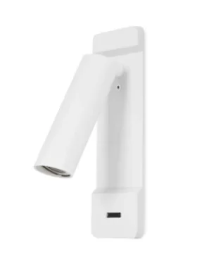 Image of Lire LED Wall Reading Light Matt White 179lm 2700K