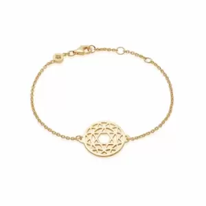 Image of Daisy London Jewellery Heart Chakra Chain Bracelet 18Ct Gold Plate