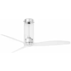 Image of Faro TUBE - Transparent Ceiling Fan With DC Motor Smart - Remote Included