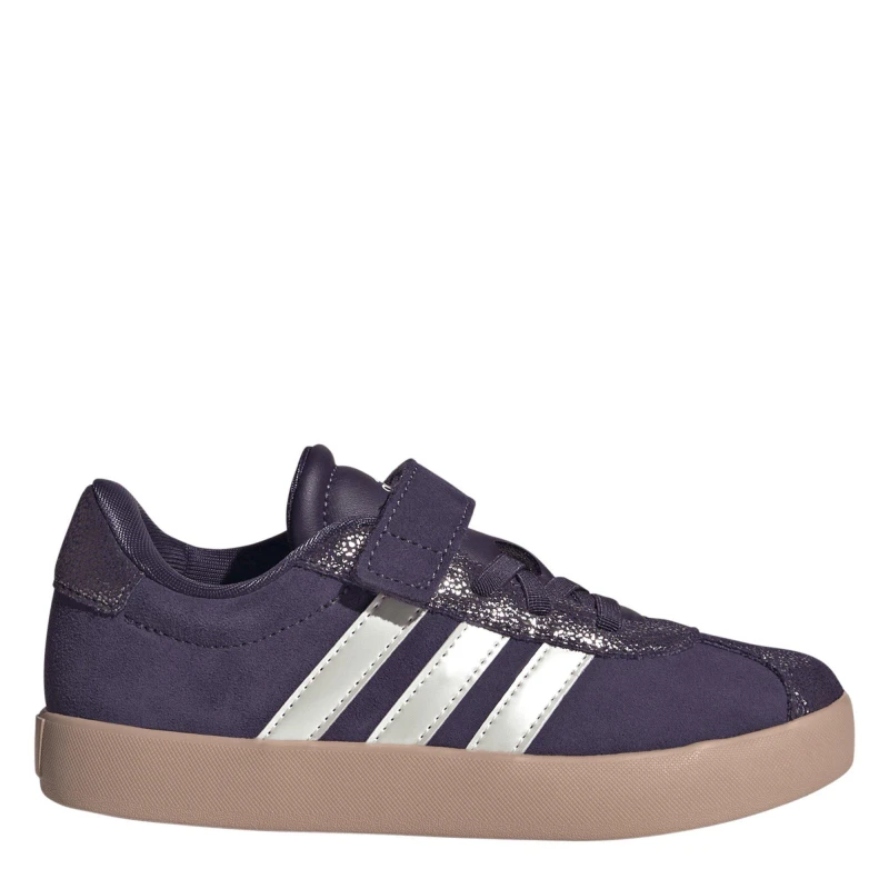 Image of adidas VL Court 3.0 Trainers Childrens Aura Plum female C10 (28)
