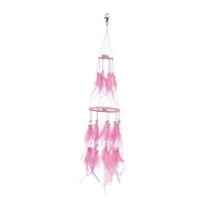 Image of Pink Rose Horizontal Dreamcatcher