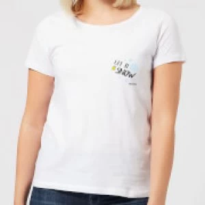 Image of Smiley World Let It Snow Womens T-Shirt - White - M