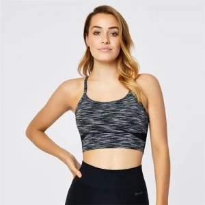 Image of USA Pro Long Line Sports Bra Ladies - Grey Space