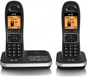 Image of BT 7610 Cordless Phone with Answering Machine Twin Handsets