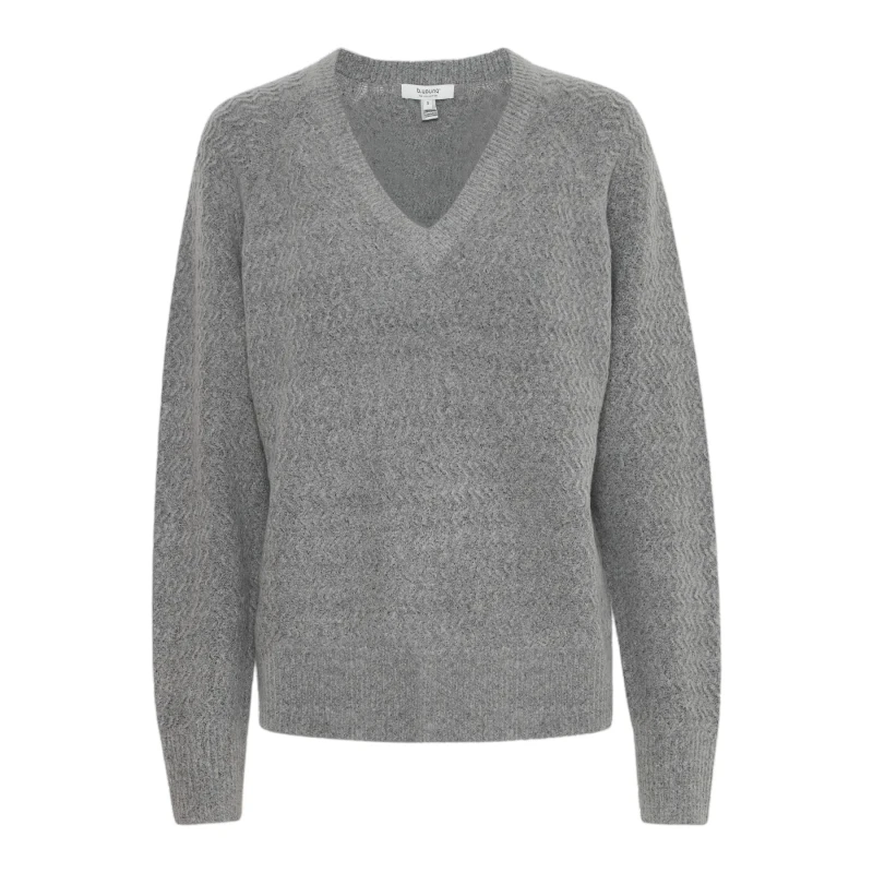 Image of b.Young Woman sweater b.young Merli Structure Gris Female XS