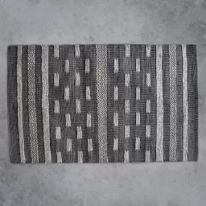 Image of Gallery Direct Alamo Textured Navaho Rug in Grey