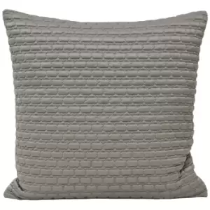 Image of Riva Home Honeycomb Cushion Cover (45x45cm) (Silver)