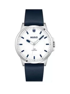 Image of HUGO #First Mens Watch, Blue, Men