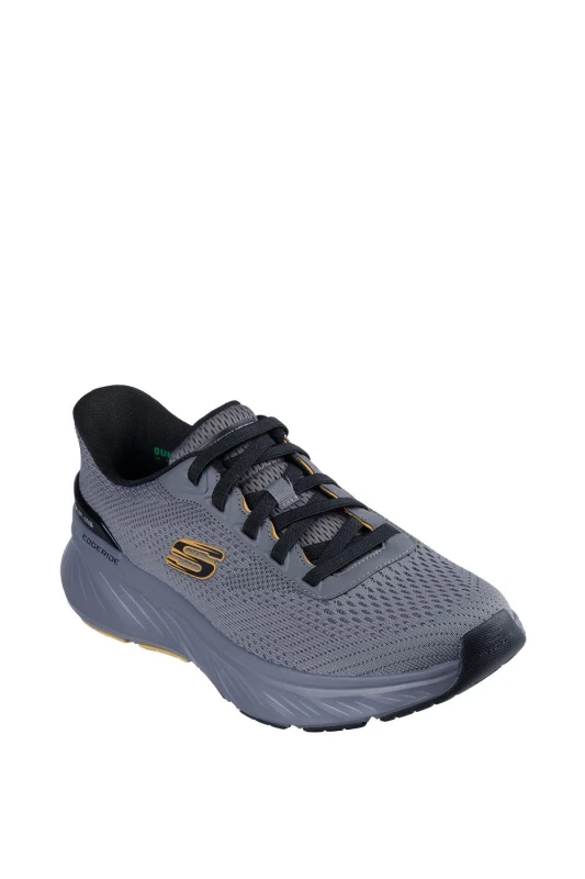 Image of Skechers Men Edgeride Trainer in Charcoal Size: 7 Charcoal 7 Male 198739857467