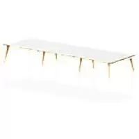 Image of dynamic Computer Desk Oslo OSBT4800WHT White 4800 mm x 1600 mm x 730 mm