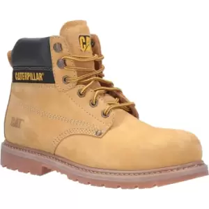 Image of Caterpillar Mens Powerplant GYW Leather Safety Boot (9 UK) (Honey)