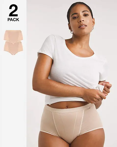 Image of Sloggi Sloggi 2Pack Control Maxi Knicker Skin Skin Female 24 CN84907