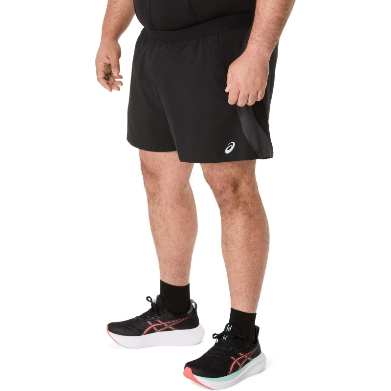Image of Asics Mens Performance Running Shorts Black male Small