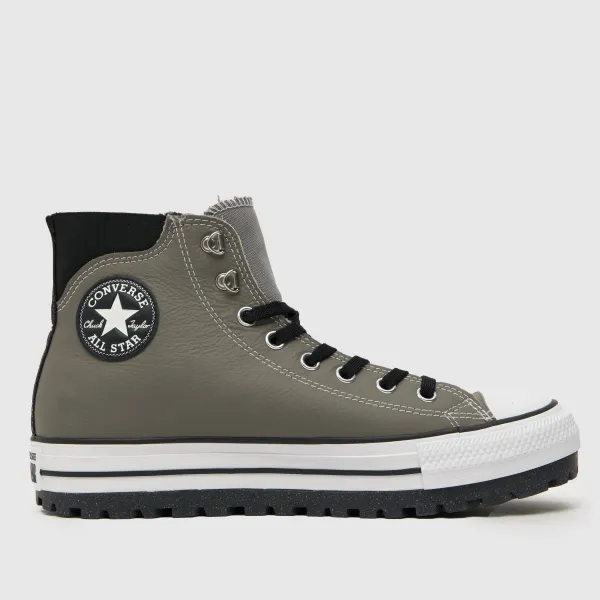 Image of Converse all star city trek trainers in grey & black