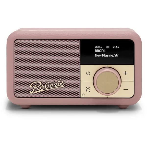 Image of Roberts Revival Petite 2 DAB DAB+ Bluetooth Rechargeable Digital Radio Dusky Pink