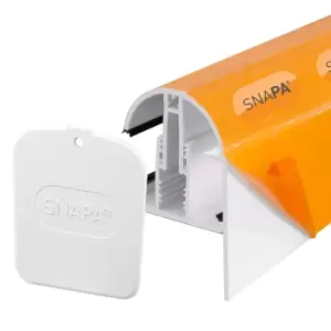 Image of Snapa Gable Bar 10/16/25/32/35mm With Endcap 2.5M White