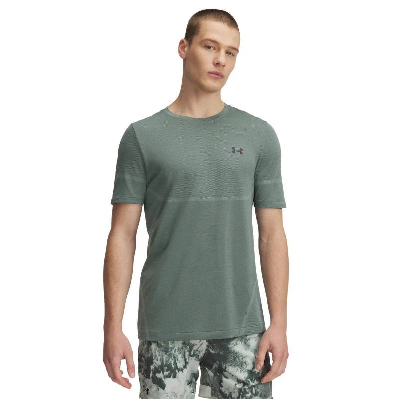 Image of Under Armour UA Vanish Elite Seamless Short Sleeve Mens Silica Green male S