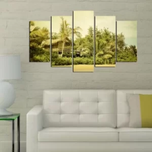 Image of 5MF-44 Multicolor Decorative MDF Painting (5 Pieces)