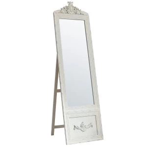Image of Gallery Belvedere Vintage Cheval Full Length Mirror - Cream