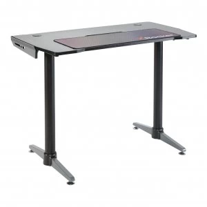 Image of X Rocker Panther Gaming Desk - Black & Grey
