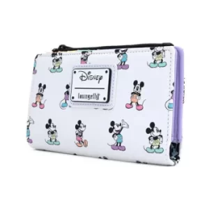 Image of Loungefly Disney Mickey Mouse Pastel Aop Poses Wallet
