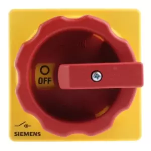 Image of Siemens 3 Pole Panel Mount Non Fused Isolator Switch - 25 A Maximum Current, 9.5 kW Power Rating, IP65