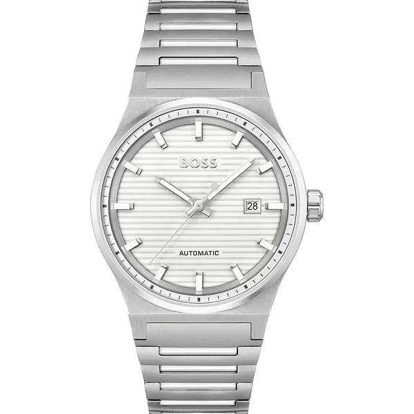 Image of BOSS 1514186 Mens Candor Automatic (41mm) Silver Dial / Watch