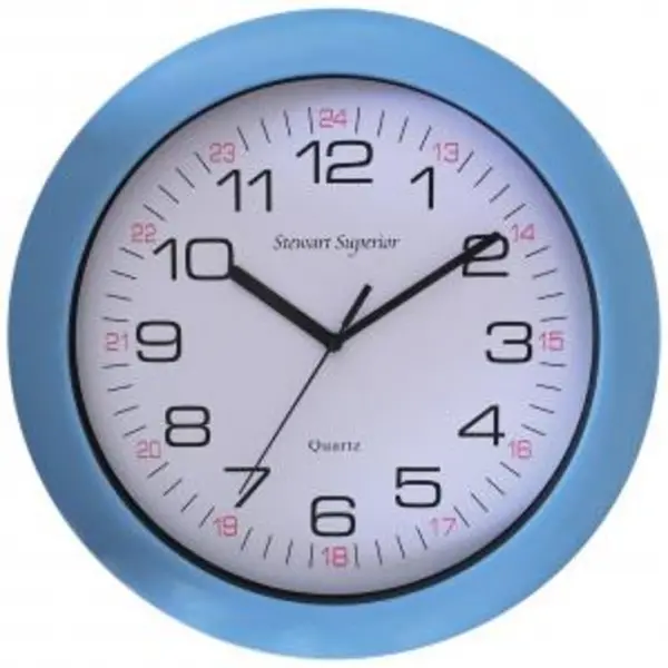Image of Blue Acrylic Cased Clock SS0008 DYNSS0008