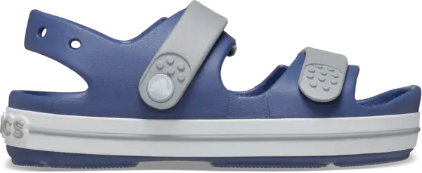 Image of Crocs Kids Crocband Cruiser Sandals Bijou Blue / Light Grey C12
