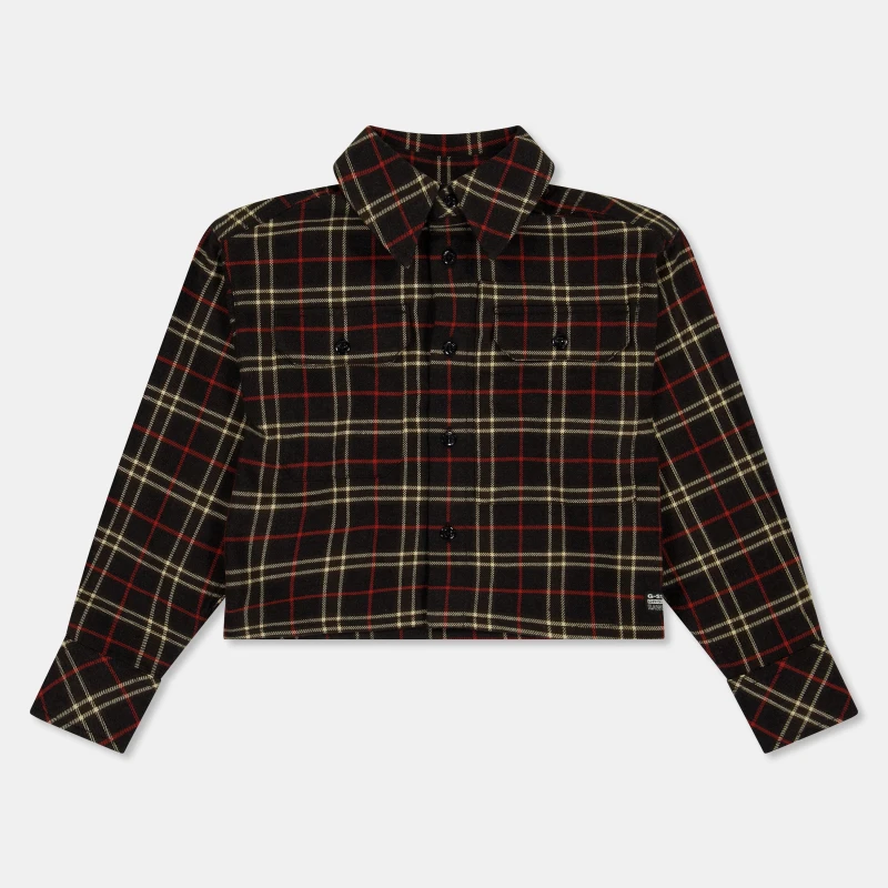 Image of G Star Kids Cropped Workwear Overshirt Duncan Check female 8Y