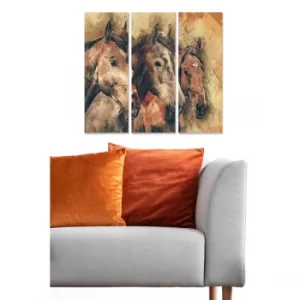 Image of MDF1596288 Multicolor Decorative MDF Painting (3 Pieces)