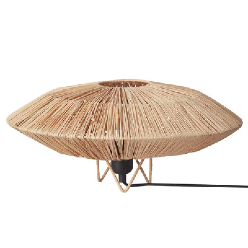 Image of Beliani Table Lamp Mentiri Wicker Natural