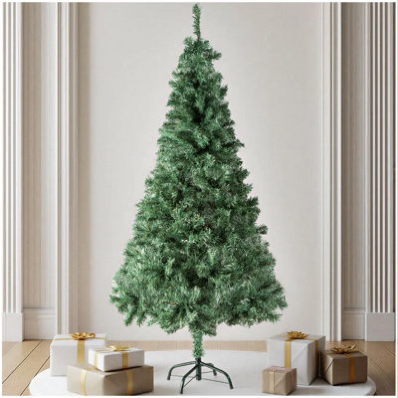 Image of Tectake Christmas Tree - Artificial, Including Metal Stand With Plastic Feet - 180 Cm - Green