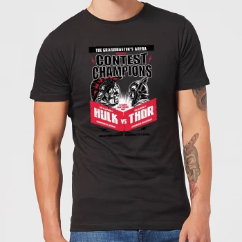 Image of Marvel Thor Ragnarok Champions Poster Mens T-Shirt - Black - 4XL - Black