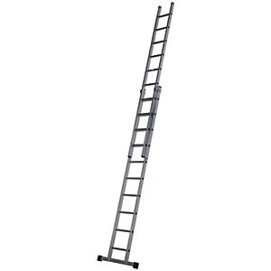 Image of Werner Professional 5.12m 2 Section Aluminium Extension Ladder
