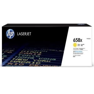 Image of HP 658X Yellow Laser Toner Ink Cartridge