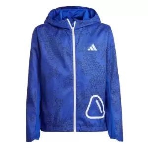 Image of adidas Running WIND. RDY Windbreaker Jacket Kids - Lucid Blue / Black / Reflectiv